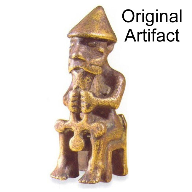 Sitting Thor Pendant Replica - Bronze or Silver