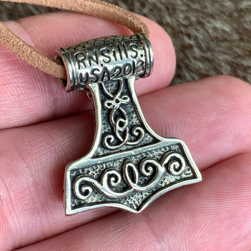 Small Jeweled Raven Mjolnir