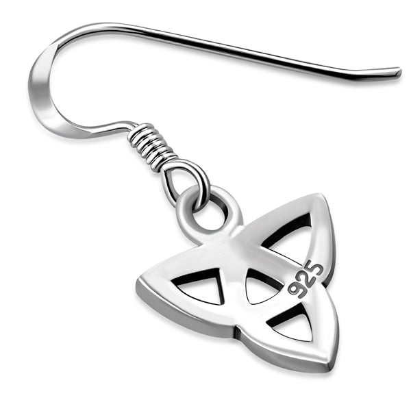 Small Triquetra Knot Earrings - Sterling Silver