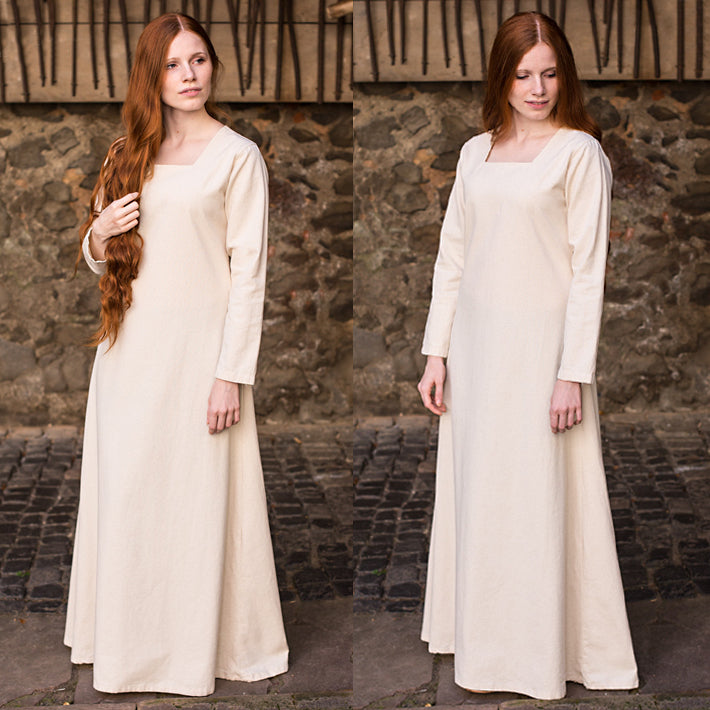 Square Neckline Underdress - Light Cotton (size small only)