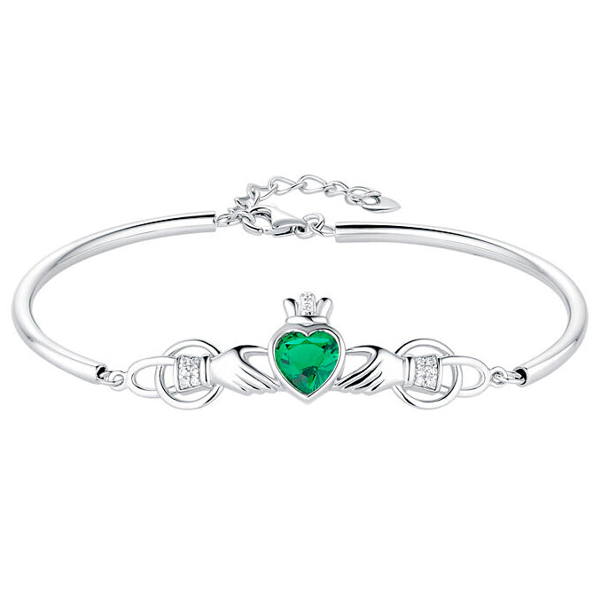 Sterling Silver Claddagh Bracelet