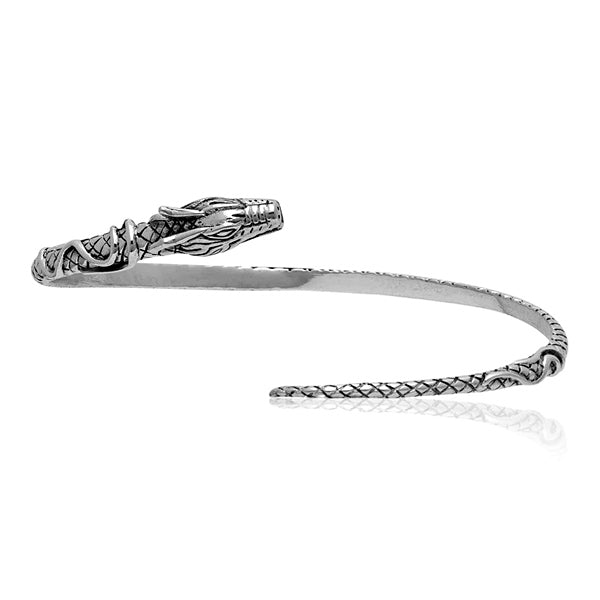 Sterling Silver Jormungandr Bangle