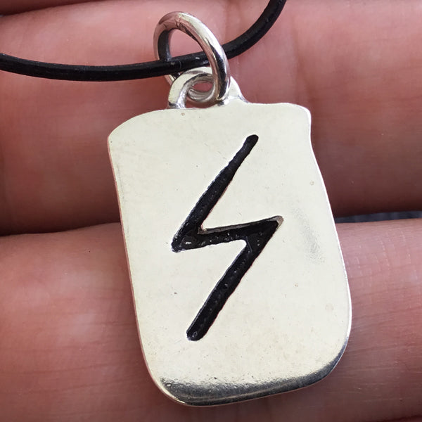 Small Sterling Silver Rune Pendants
