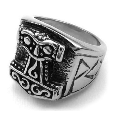 Stainless Steel Mjolnir Ring