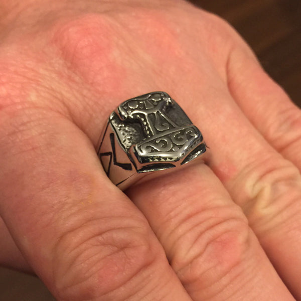 Stainless Steel Mjolnir Ring