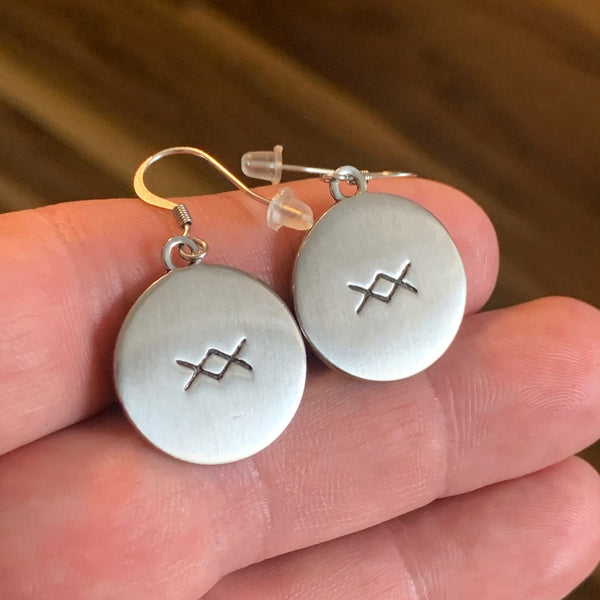 Valknut Earrings - Stainless Steel