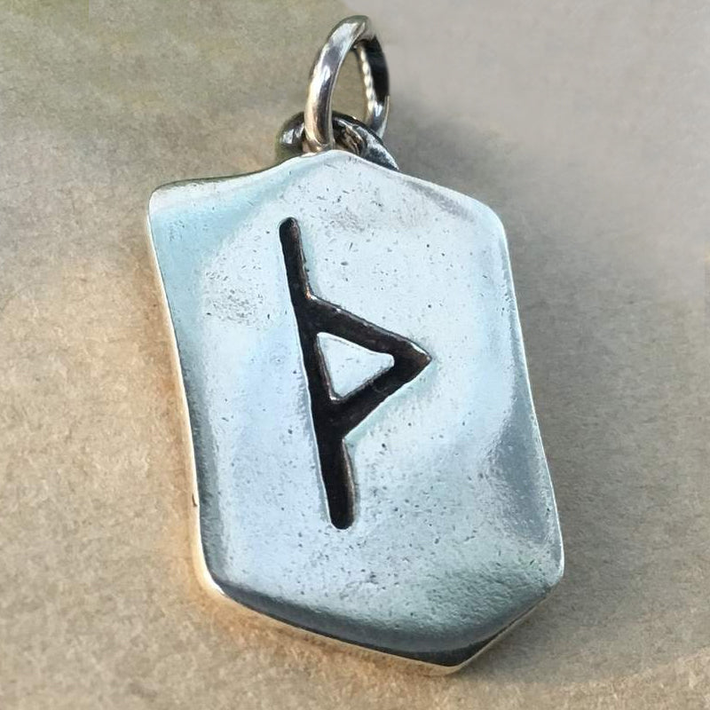 Small Sterling Silver Rune Pendants
