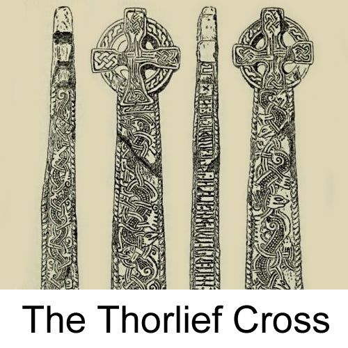 Celtic Cross Necklace - Silver & 10k Gold