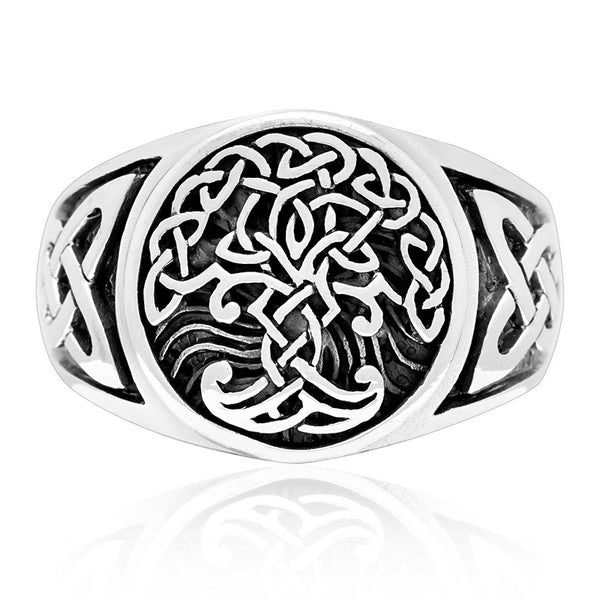 tree of life ring sterling silver
