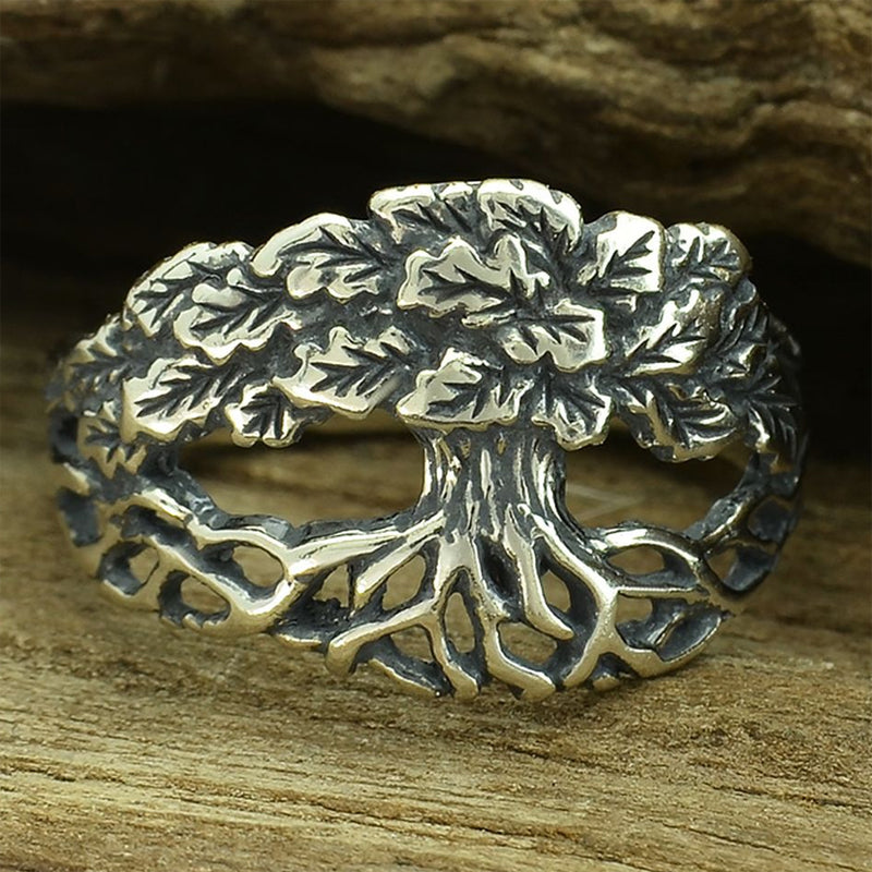 sterling silver tree of life ring
