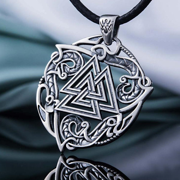 Valknut Amulet - Sterling Silver