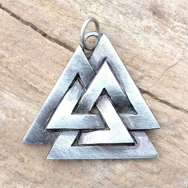 Valknut Pendant - Pewter
