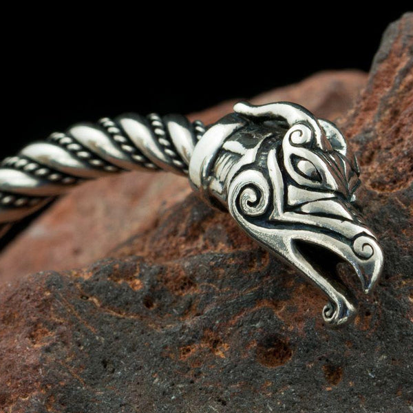 Viking Dragon Bracelet Solid Men's Viking Arm Ring Nidhogg Dragon