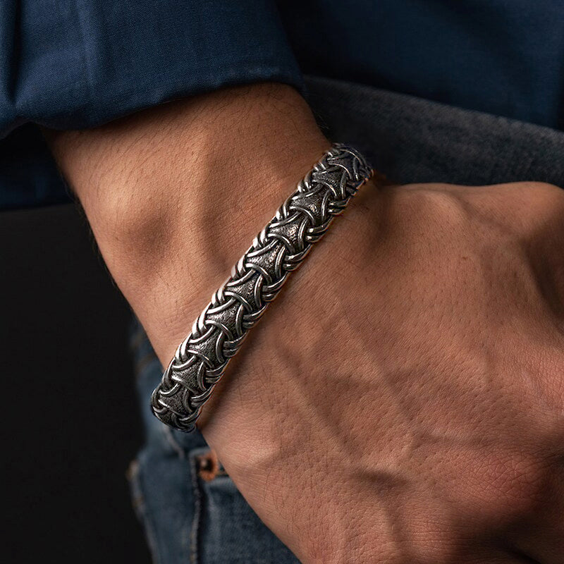 Midgard Serpent Bangle - Pewter