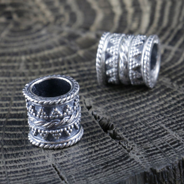 Viking Beard Bead - Sterling Silver