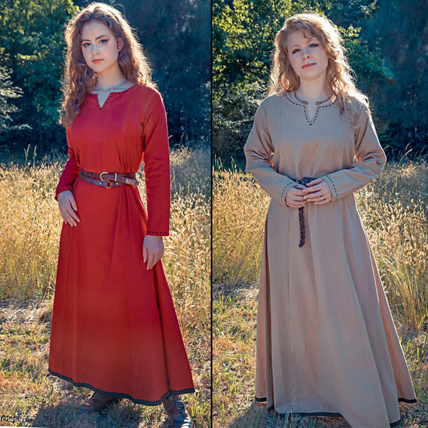 ladies viking dress Viking dress Freya Green XL