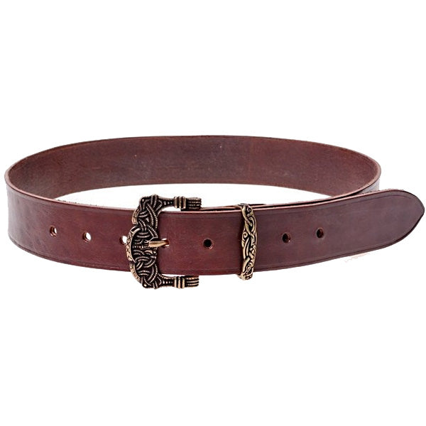 Wide Gokstad Belt Replica - Leather