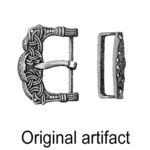 Wide Gokstad Belt Replica - Leather