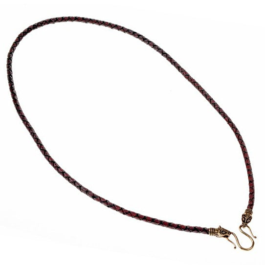 4mm Wolf Heads Cord - Leather