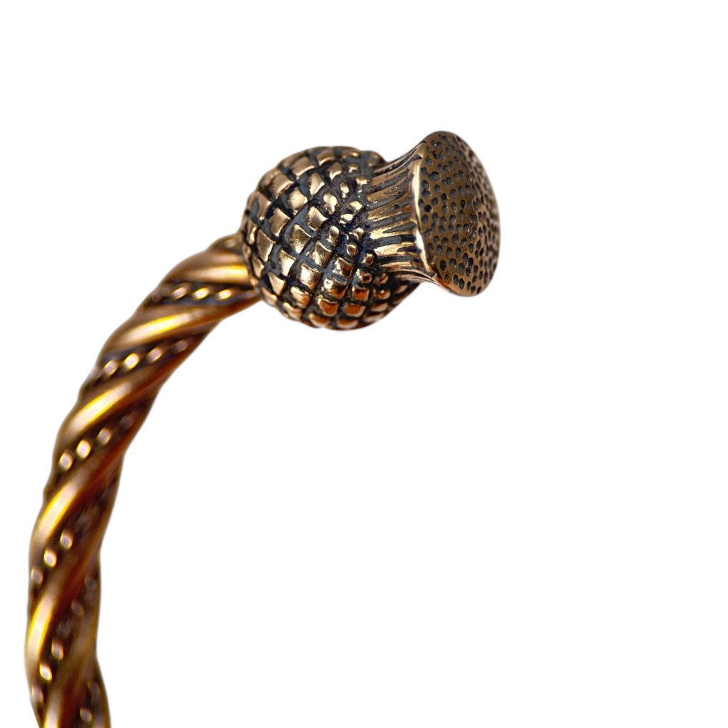 Scottish Thistle Bracelet - Bronze