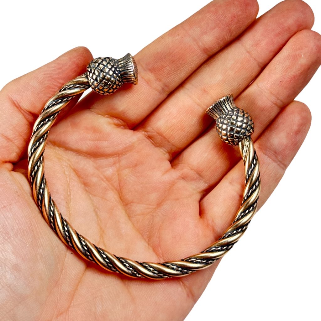 Scottish Thistle Bracelet - Bronze