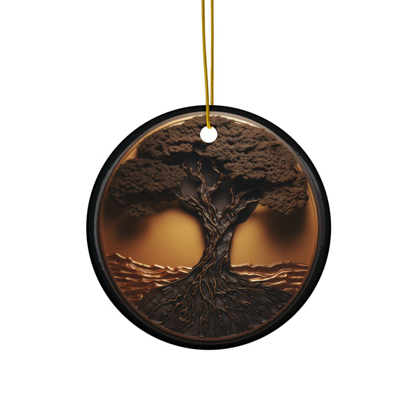 Yggdrasil (Tree of Life) - Ceramic Yule Ornament