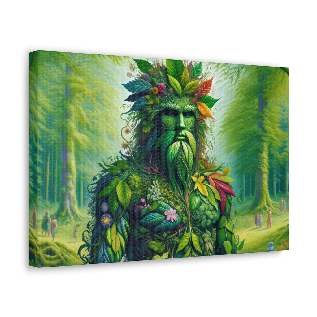 Celtic Green Man - Canvas Print