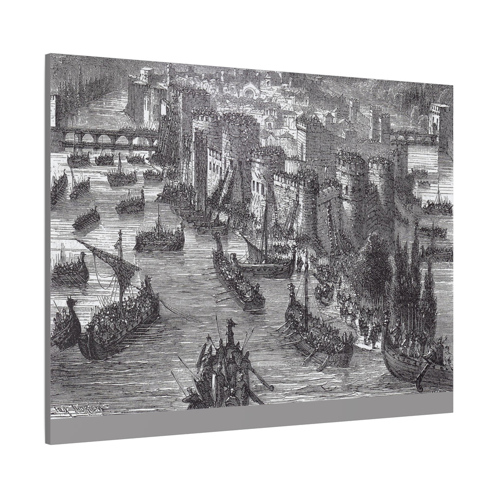 Viking Siege of Paris - Canvas Art