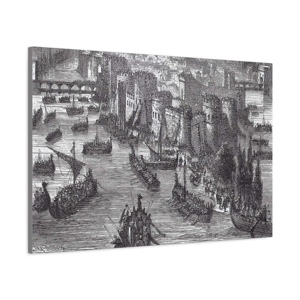 Viking Siege of Paris - Canvas Art