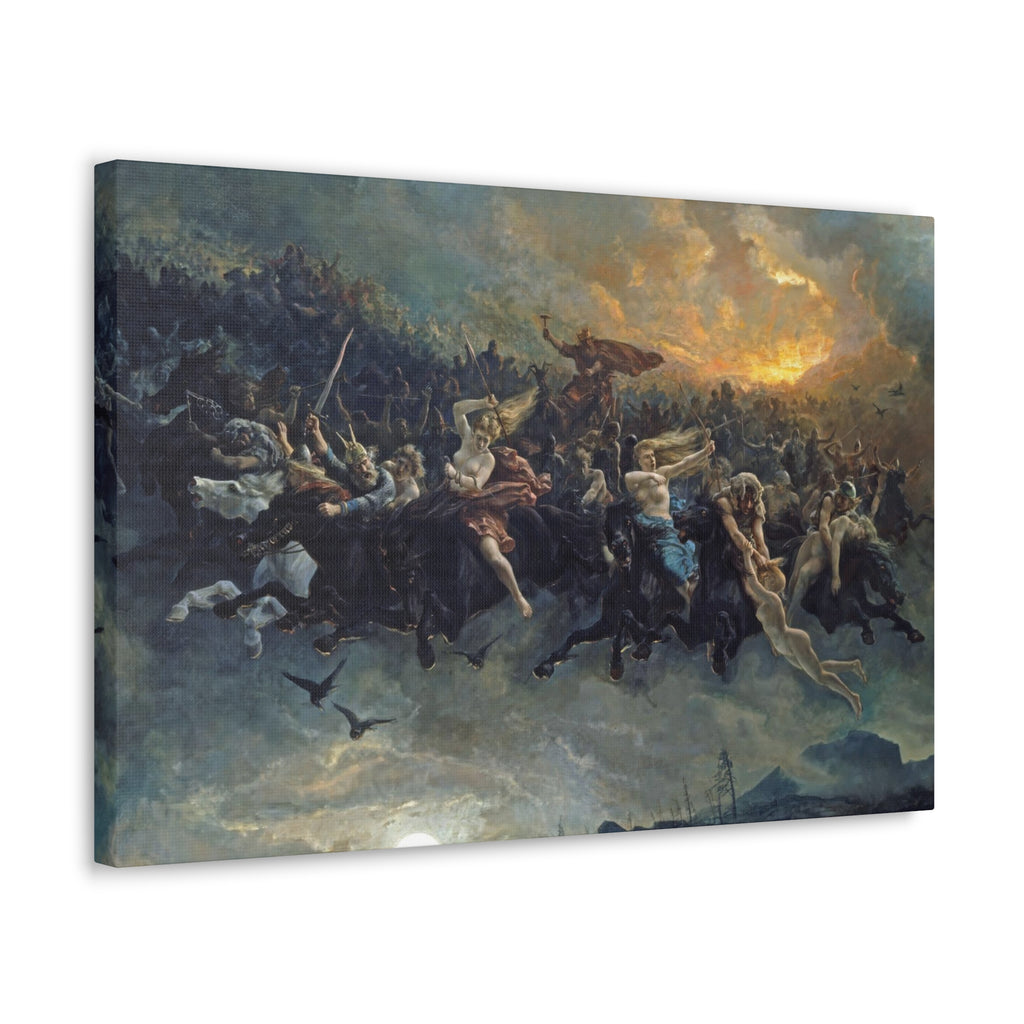 The Wild Hunt of Odin - Canvas Wrap
