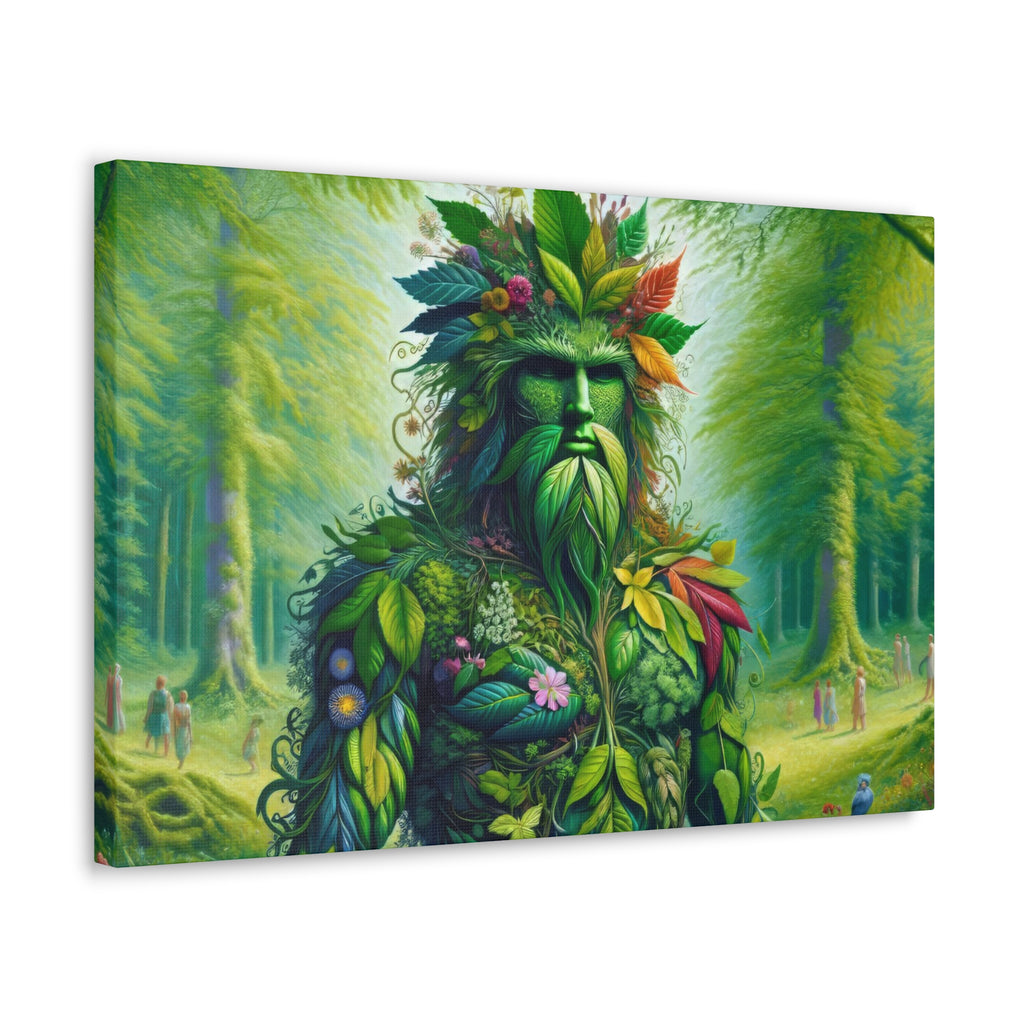 Celtic Green Man - Canvas Print
