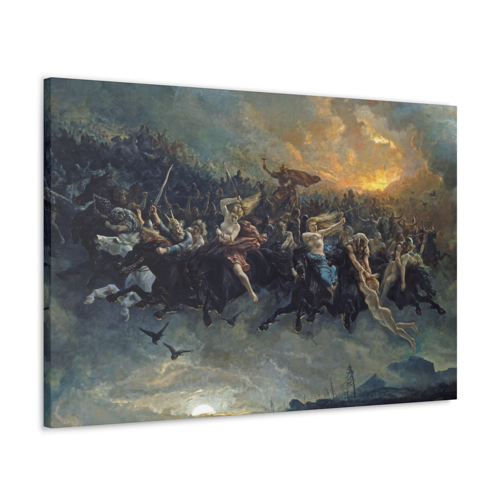 The Wild Hunt of Odin - Canvas Wrap