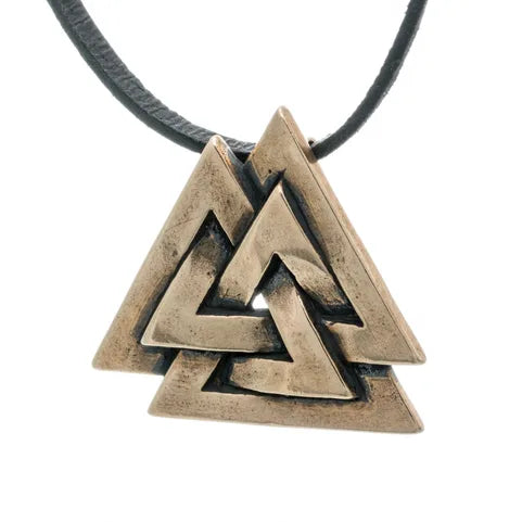 Bronze Valknut Pendant