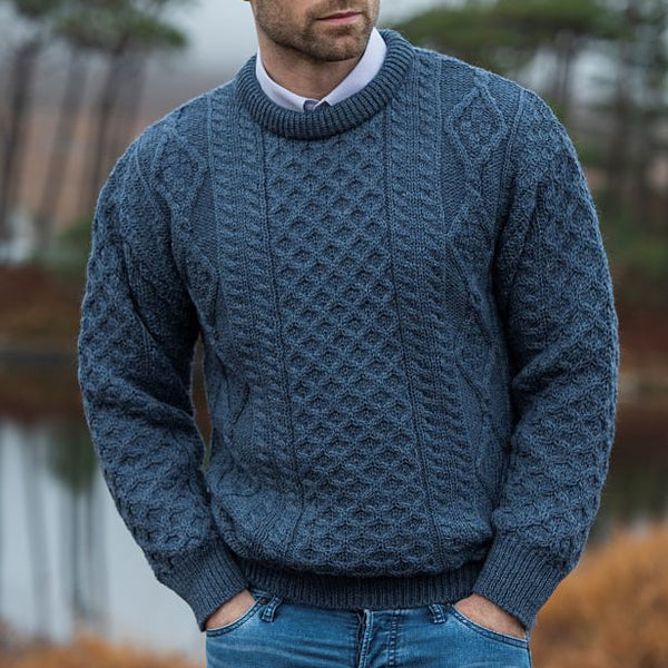 Irish / Aran Crew Neck Sweaters