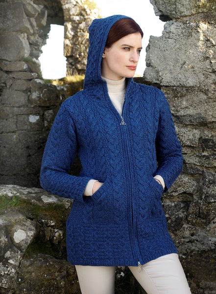 Irish Hooded Sweater Coat