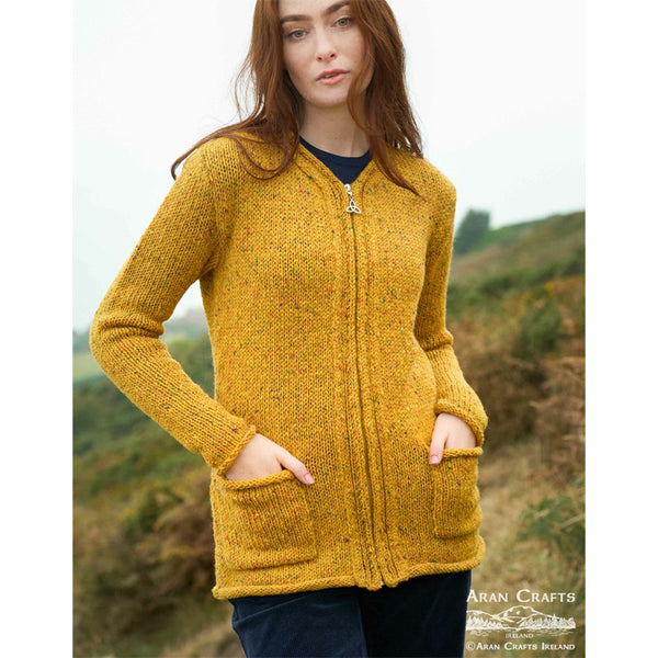 Irish Zip Cardigan Sweaters