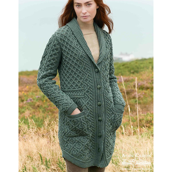 Irish Shawl Collar Coat Sweater