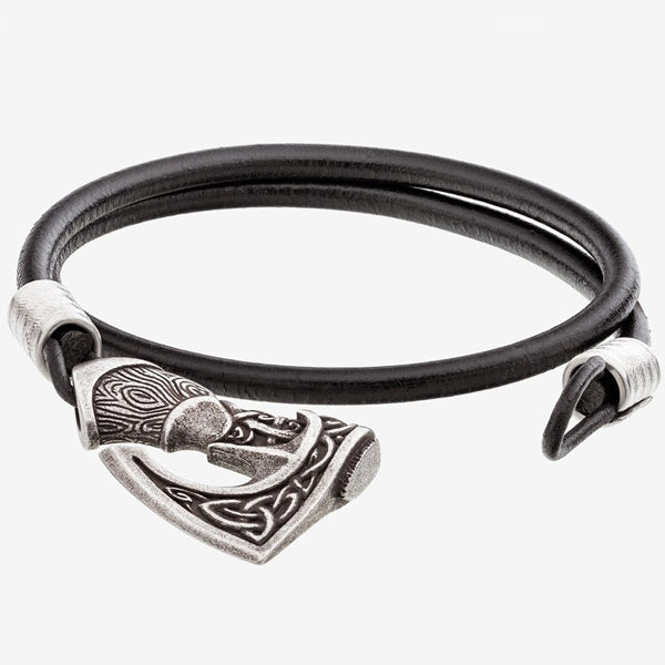 Viking Axe and Leather Bracelet