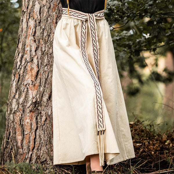 Natural Beige Skirt - Heavy Cotton