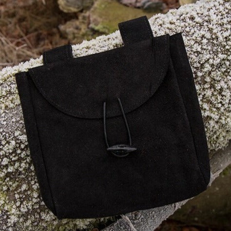 Wide Suede Leather Bag