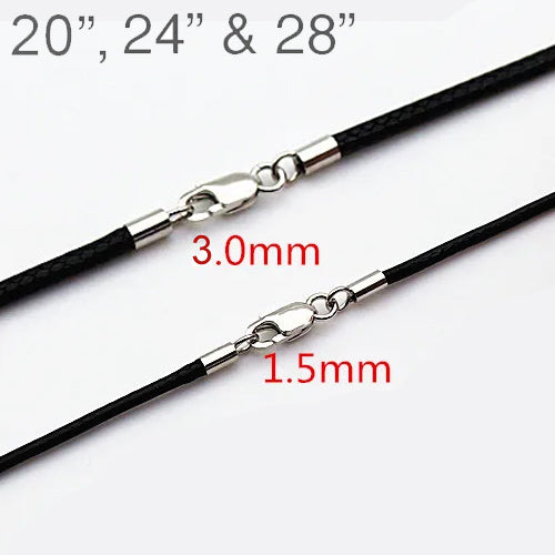 Black Cord (1.5mm or 3mm)