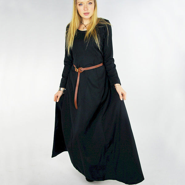 Black Round Neck Underdress - Cotton
