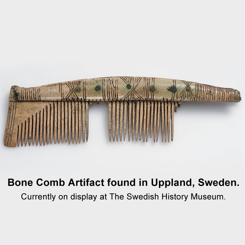 Hand Carved Beard Comb - Bone