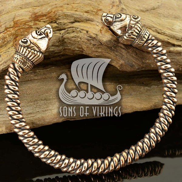 Braided Bear Bracelet - Bronze