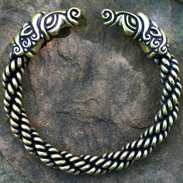 Horse Bracelet (Heavy Braid) - Bronze or Silver