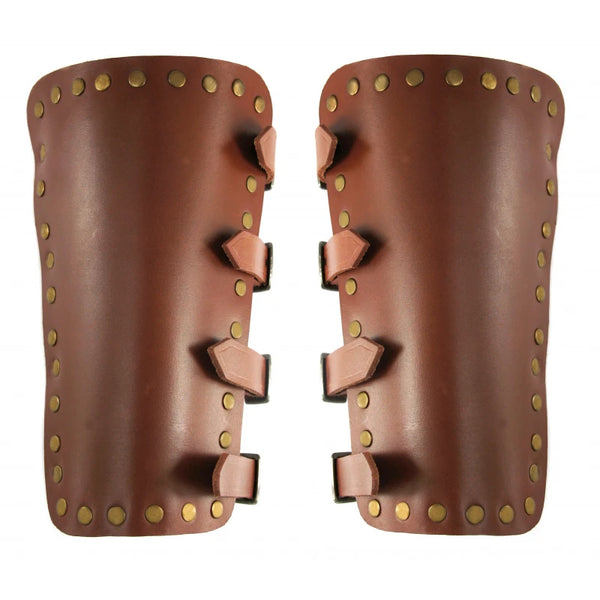 Brown Bracers - Leather