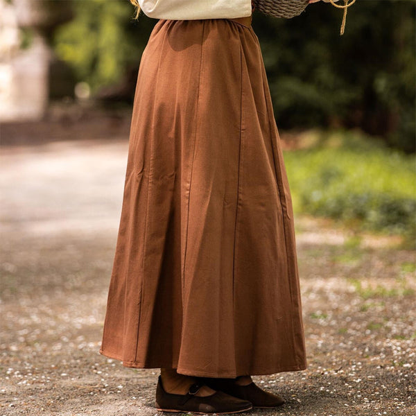 Tobacco Brown Skirt - Heavy Cotton