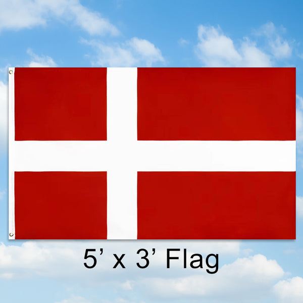 5' x 3' Danish Flag