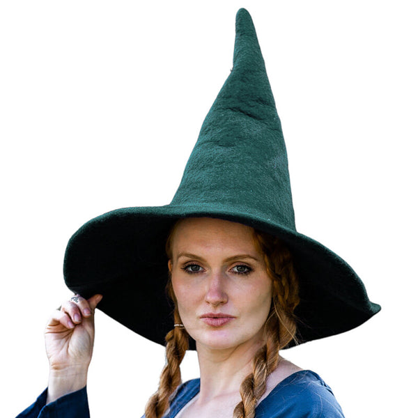 Dark Green Witch Hat - Wool