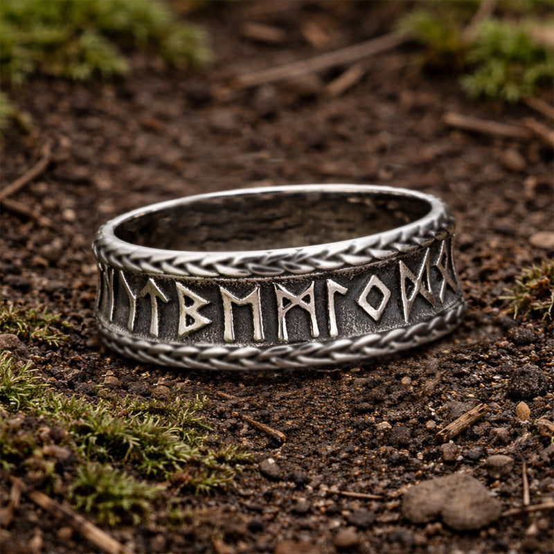 Elder Futhark Rune Ring - Stainless Steel